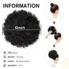 Cross-border women's explosion wig, fan drawstring style African short curly hair bag, high-temperature silk factory, wholesale in stock details Picture